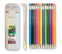 Kredki automatyczne 12 kol. w tubie + temperówka Penmate Kolori Tadeo